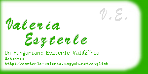 valeria eszterle business card